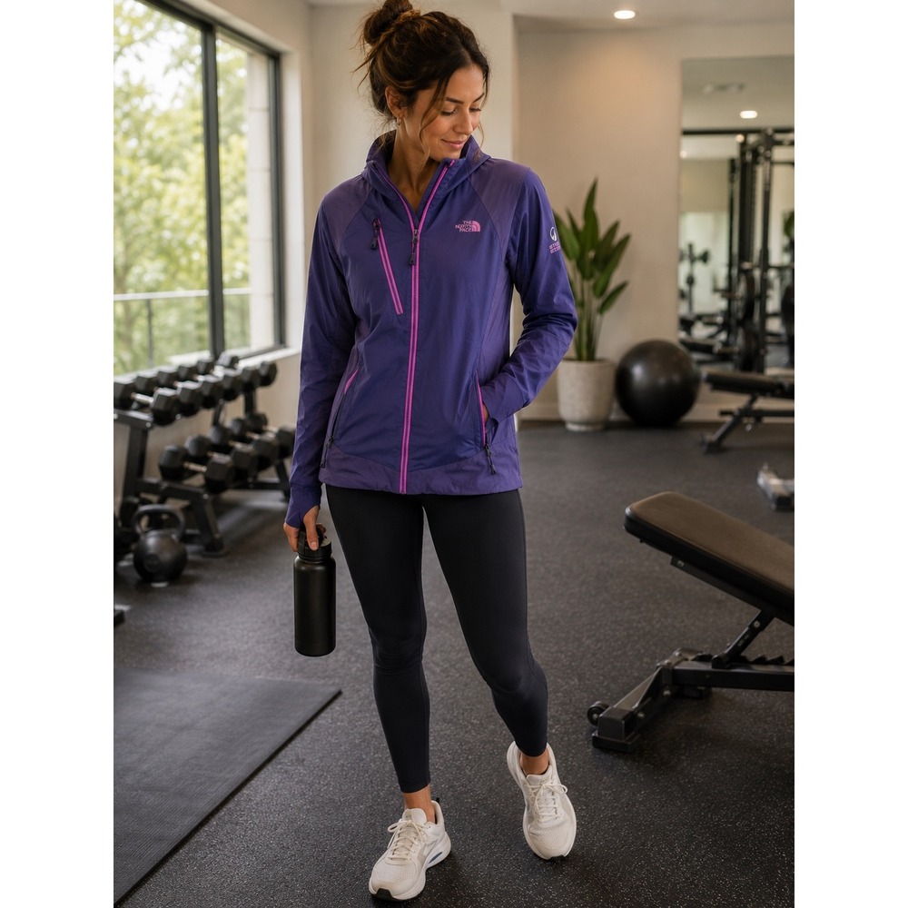 The North Face Steep Series Womens Purple Pink Technical Full Zip Jacket Small